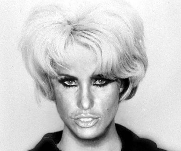 OFFERED EXCLUSIVE Mercury Press Agency Liverpool Pic Shows.. Artwork of glamour model Jordan - Katie Price - called 'Public Enemy Number one' which depicts her as Moors murderer Myra Hindley. The artwork is made by controversial Irsih artist Kevin Sharkey, which will go on display in Dublin.. See Copy