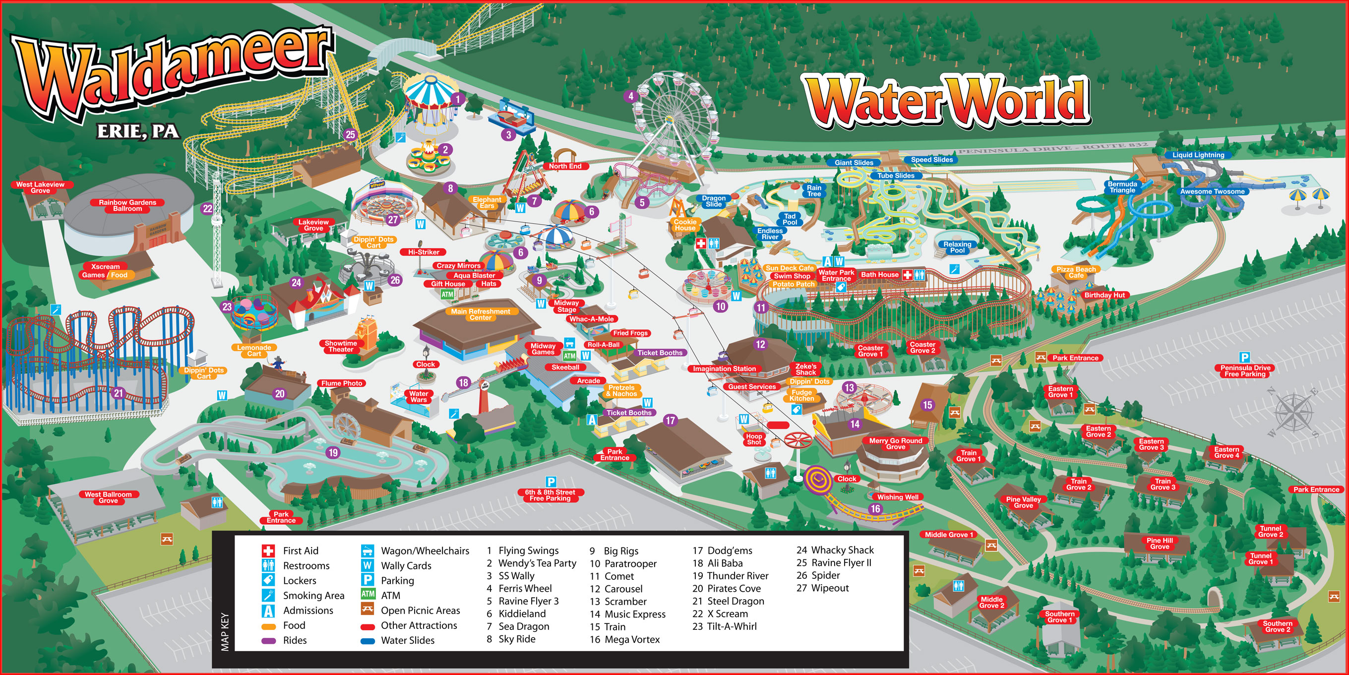 Blank Theme Park Map